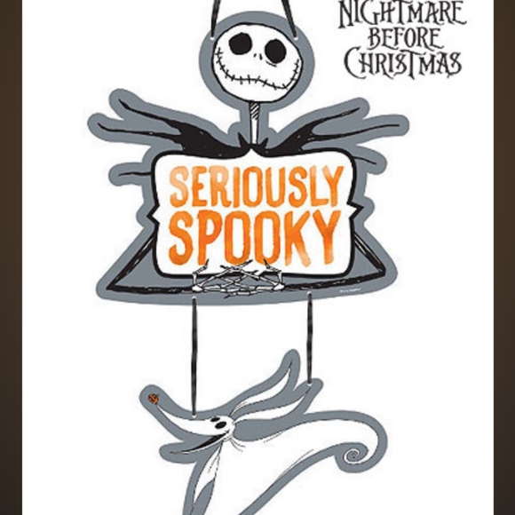 Other - Nightmare before Christmas seriously spooky sign